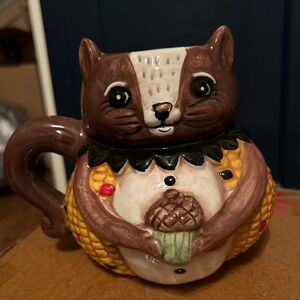 Charming Chipmunk Mug - Brown and Yellow